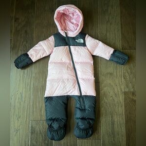 The North Face baby down snowsuit NWOT